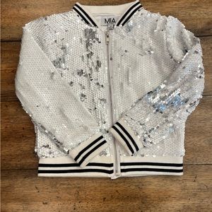 Mia, size 4. Sequin jacket